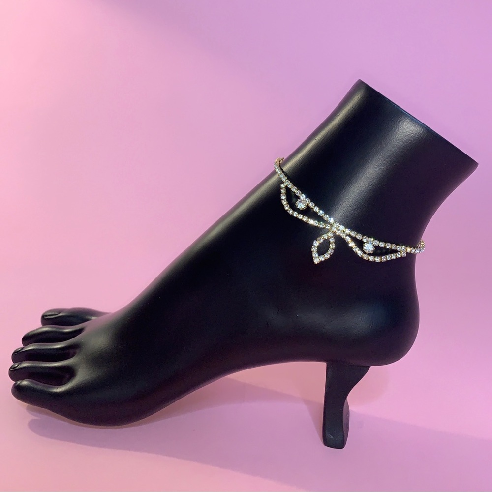 Pomona Diamante Gold Anklet - BOUTIQUE